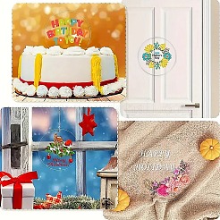 50шт. прозрачные акриловые диски большие подвески&nbsp;TACR-YW0003-12