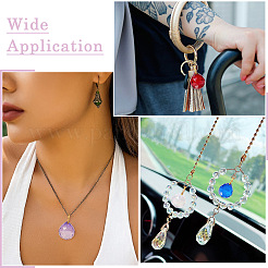 8 шт. подвески из прозрачного стекла K4 9 цветов&nbsp;FIND-TA0003-17