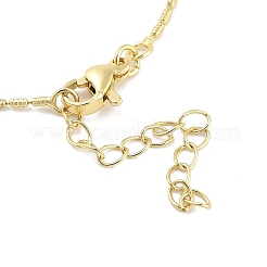 Ожерелья с подвесками из латуни с прозрачным кубическим цирконием NJEW-Z035-05A-G