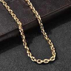 Женские цепочки-цепочки из нержавеющей стали 304 толщиной 4.5 мм в виде кофейных зерен NJEW-B134-06B-G