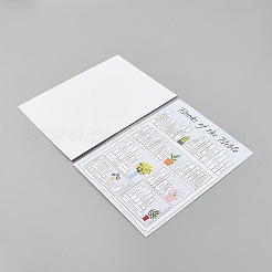 Selbstklebende Bildaufkleber aus Papier&nbsp;STIC-WH0010-24