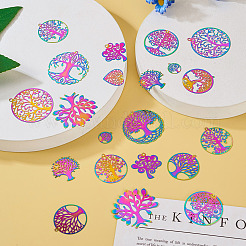 48 шт. 12 шт. филигранные подвески из нержавеющей стали 201 STAS-BY0001-21