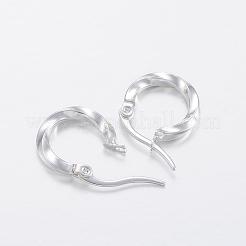 Orecchini a cerchio in acciaio inossidabile 304&nbsp;EJEW-H327-03A