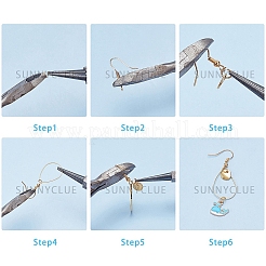 Наборы для изготовления сережек с подвесками своими руками&nbsp;DIY-SC0001-81G