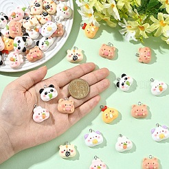 Подвески из непрозрачной смолы 20 шт.&nbsp;RESI-YW0005-60