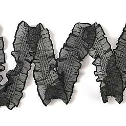 20 ярд полиэстеровой плиссированной эластичной кружевной отделки&nbsp;SRIB-M015-01D