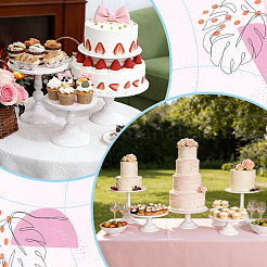 3 soporte elevador redondo de hierro para cupcakes de 3 tamaños&nbsp;ODIS-WH0030-302