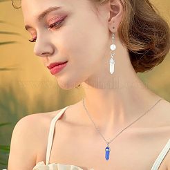 10 шт. 10-х цветные подвески из пулевидного стекла с острыми краями GLAA-FH0001-49