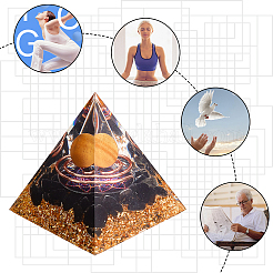 Кристаллические украшения дисплея эпоксидной смолы DJEW-WH0034-26D