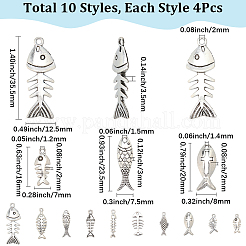 40 шт. подвески из сплава в тибетском стиле с двумя стилями&nbsp;FIND-BM0001-10