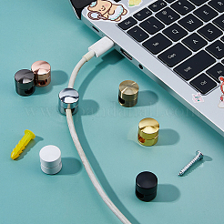 7 шт. двухцветные алюминиевые зажимы для укладки кабеля&nbsp;AJEW-FH0006-90