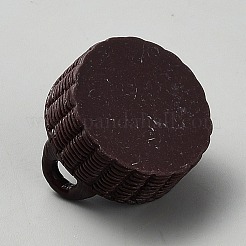 Miniatur-Rundkorbornamente aus Kunstharz&nbsp;DIY-TAC0010-45A