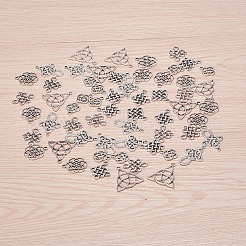 Тибетский сплав стиль Китайский узел подвески&nbsp;TIBEP-YW0001-05AS