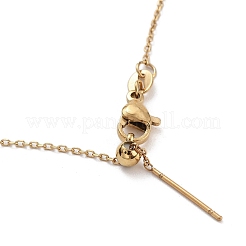 Ионное покрытие (ip) регулируемые ожерелья из нержавеющей стали 304 с цепочкой&nbsp;NJEW-K270-03G