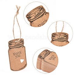 Бумажные подарочные бирки CDIS-WH0018-02