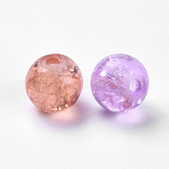 Выпечка окрашены треск стекла бисер DGLA-X0006-6mm-06