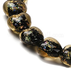 Нити стеклянных бусин из дихроичной фольги ручной работы DICH-U001-03C