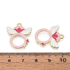 Подвески из сплава с эмалью ко дню святого валентина&nbsp;ENAM-T023-18B