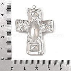 Colgantes de rhinestone de acero inoxidable 304&nbsp;RB-CBA9060-03P