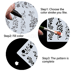 Plastica per animali domestici scava fuori modelli di stencil per pittura&nbsp;DIY-WH0244-223