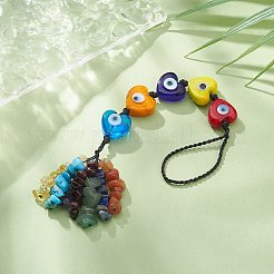 Кулон лэмпворк ручной работы от сглаза HJEW-JM01053-02