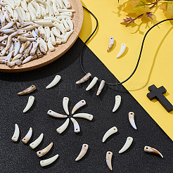 200шт 2 цвета непрозрачные акриловые подвески&nbsp;OACR-WR0001-08