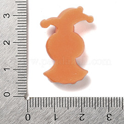 ハロウィーン 不透明樹脂 デコデン カボション  カボチャ  サドルブラウン  28.5x19.5x8.5mm&nbsp;RESI-S393-01Q