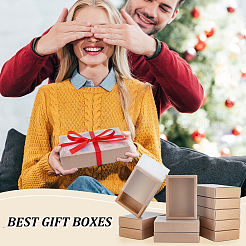 Подарочные ящики для хранения крафт-бумаги&nbsp;CON-WH0089-37D-01