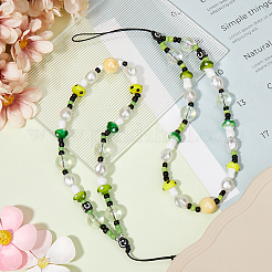 2шт. ремешок для мобильного телефона с бусинами из смолы&nbsp;HJEW-GF0001-47A