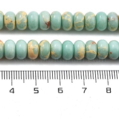 Синтетические бусины пряди аква терра яшма G-F224-02-8x5mm-01