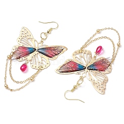 Orecchini pendenti in vetro&nbsp;EJEW-TA00590-03