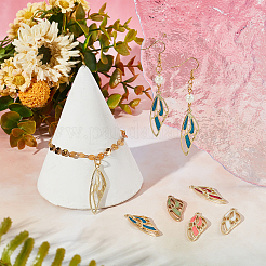 20шт 5 цвета подвески из цинкового сплава с эмалью&nbsp;ENAM-SC0002-62