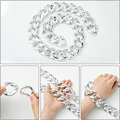 1 шт. акриловые кубинские цепочки для мужчин NJEW-SP0001-09A-S