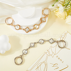 2 шт. 2-цветный удлинитель ремешка для сумки из сплава и стекла&nbsp;FIND-CN0001-71