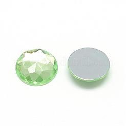 Cabochon posteriori con strass acrilici&nbsp;GACR-Q008-8mm-15