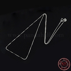 Colliers en argent sterling plaqué rhodium anti-ternissement&nbsp;X-STER-M034-38A