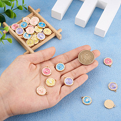 50шт 25 стиля подвески из цинкового сплава с эмалью&nbsp;ENAM-BT0001-18