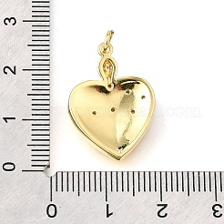 Латунные микро проложить кубического циркония подвески&nbsp;KK-V007-005G-03