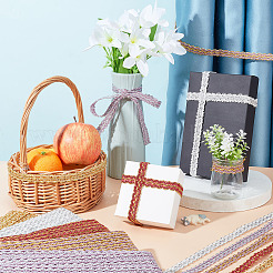 Плетеные кружевные ленты из полиэстера&nbsp;OCOR-WH0060-73B