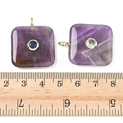 Подвески из натурального аметиста &nbsp;G-H318-02G-07