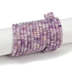 Натуральный лепидолит / пурпурный слюдяный камень бисер пряди G-H230-80
