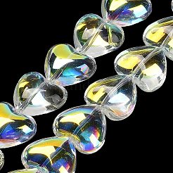 Стеклянные бусины с гальваническим покрытием &nbsp;X-EGLA-B008-01A-AB02