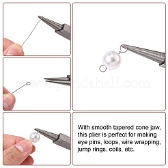 5 дюймовые плоскогубцы из углеродистой стали с круглым носом из нержавеющей стали для изготовления ювелирных изделий P035Y-1