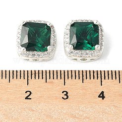 Латунные микро проложить кубического циркония бусы KK-A253-20S-03