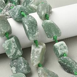 Естественный зеленый авантюрин бисер нитей G-G697-E07