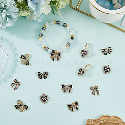 30шт 5 стиля подвески из сплава со стразами&nbsp;FIND-SC0016-47