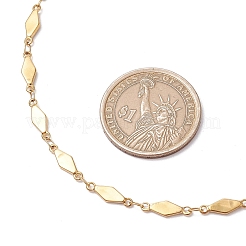 Цепочки из нержавеющей стали 304 с ромбовидными звеньями&nbsp;NJEW-JN05205-01