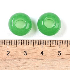 Natürliche weiße jade europäische perlen&nbsp;G-G740-14x8mm-35