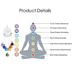 Кристаллы люстра ловцы солнца призмы чакра висит кулон&nbsp;LS-AJEW-Q142-04