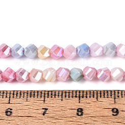 Антикоррозийные гальванические стеклянные бусины&nbsp;GLAA-T025-4mm-14A